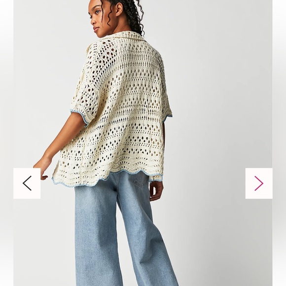 NWT Free People Santa Cruz Club Shirt - Picture 5 of 11